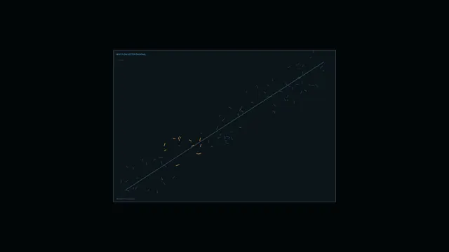Dark heat-flow diagram with diagonal vector — free 3840x2160 4K wallpaper image