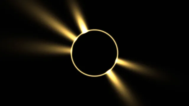 Golden ring with radiating light beams — free 3840x2160 4K wallpaper image