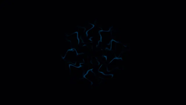 Electric blue distortions on a black field — free 3840x2160 4K wallpaper image