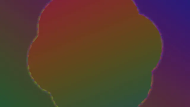 Soft-edged organic form in shifting colour — free 3840x2160 4K wallpaper image