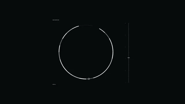 Segmented orbital ring on a black field — free 3840x2160 4K wallpaper image