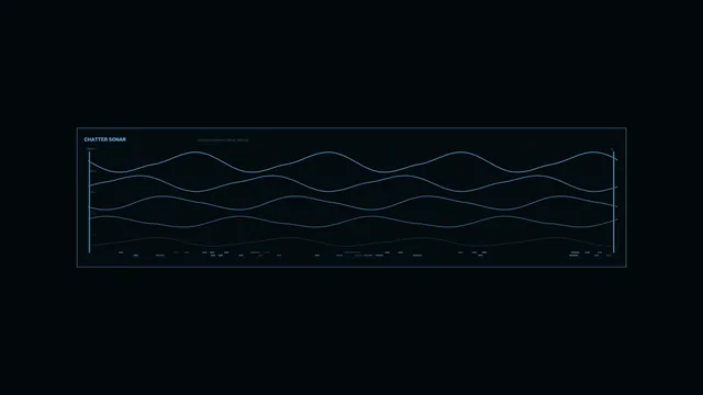 Blue waveform chart on a dark technical panel — free 3840x2160 4K wallpaper image