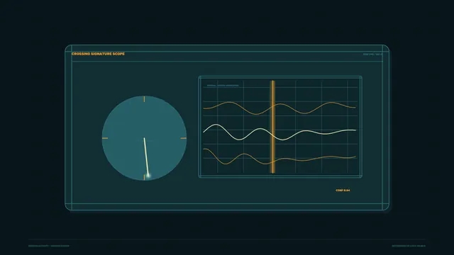 Telemetry dashboard with circular scope and waveforms — free 3840x2160 4K wallpaper image