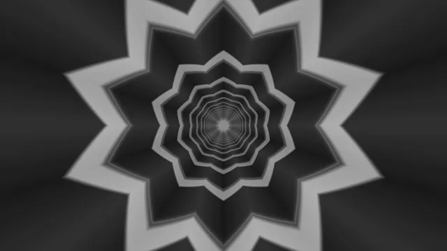 Concentric monochrome geometric rosette pattern — free 3840x2160 4K wallpaper image