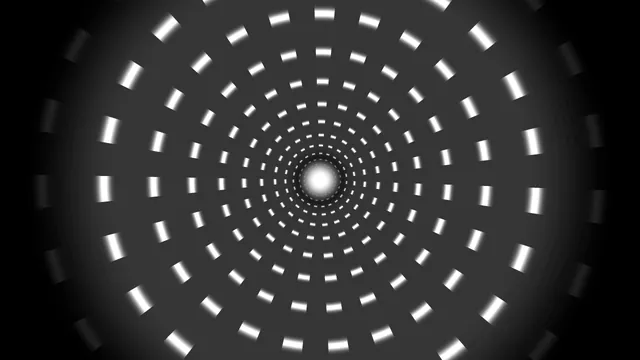 Concentric monochrome tunnel with radiant centre — free 3840x2160 4K wallpaper image
