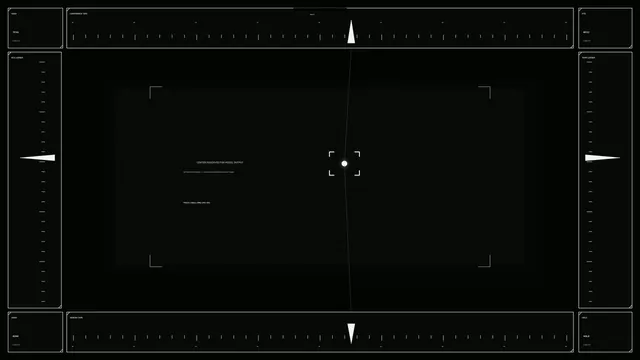 Black technical targeting interface with white markers — free 3840x2160 4K wallpaper image