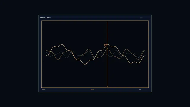 Dark technical waveform chart with signal traces — free 3840x2160 4K wallpaper image