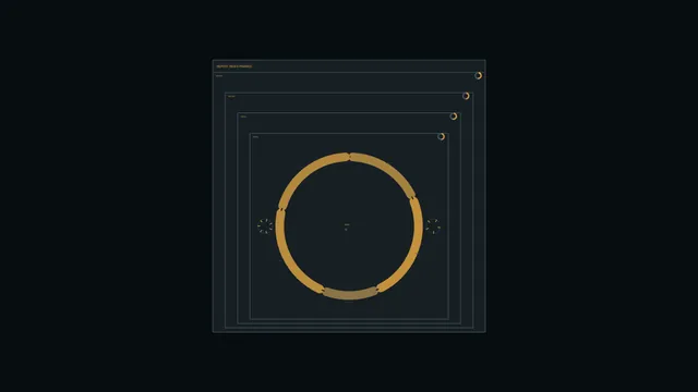 Concentric dashboard rings on a dark grid — free 3840x2160 4K wallpaper image