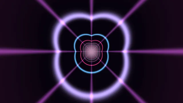 Neon concentric rings with radial grid geometry — free 3840x2160 4K wallpaper image
