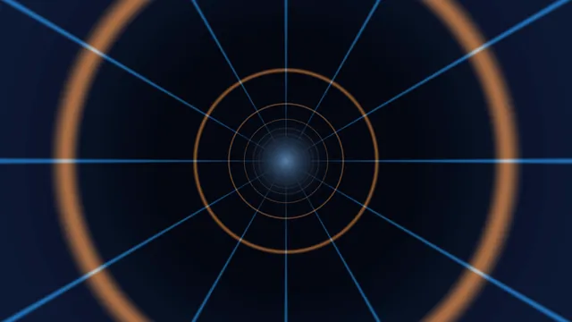 Concentric radar grid with blue radial lines — free 3840x2160 4K wallpaper image