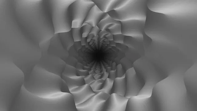 Monochrome folded tunnel with radial depth — free 3840x2160 4K wallpaper image