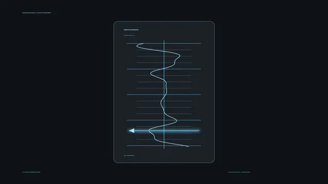 Cyan waveform over a dark technical grid — free 3840x2160 4K wallpaper image