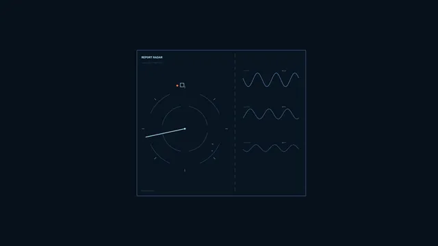 Dark radar interface with circular tracking geometry — free 3840x2160 4K wallpaper image