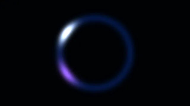 Luminous blue and violet ring on black — free 3840x2160 4K wallpaper image