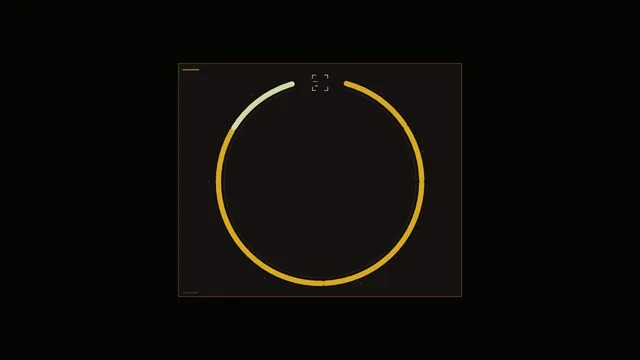 Amber circular interface on a dark field — free 3840x2160 4K wallpaper image