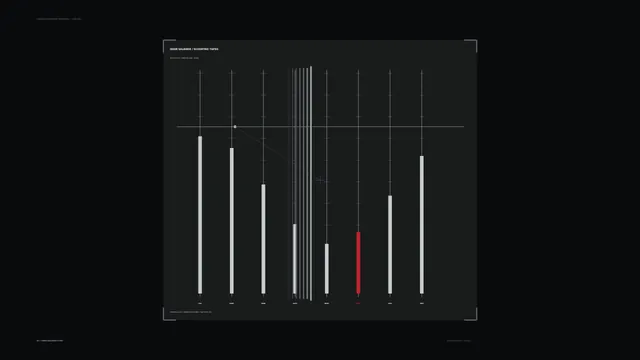 Dark Technical Chart with Vertical Signal Bars — free 3840x2160 4K wallpaper image