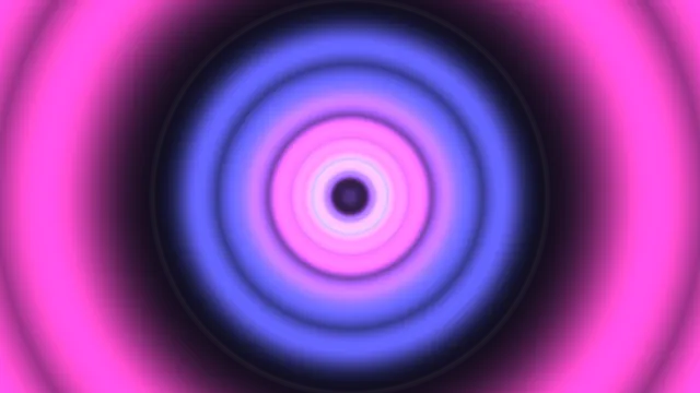 Concentric neon rings in pink and violet light — free 3840x2160 4K wallpaper image