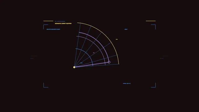 Semantic orbit mapper with radial geometry — free 3840x2160 4K wallpaper image