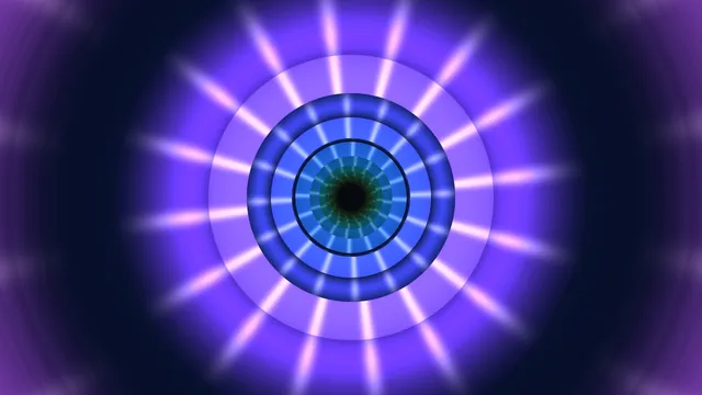 Concentric blue and violet radiant discs — free 3840x2160 4K wallpaper image