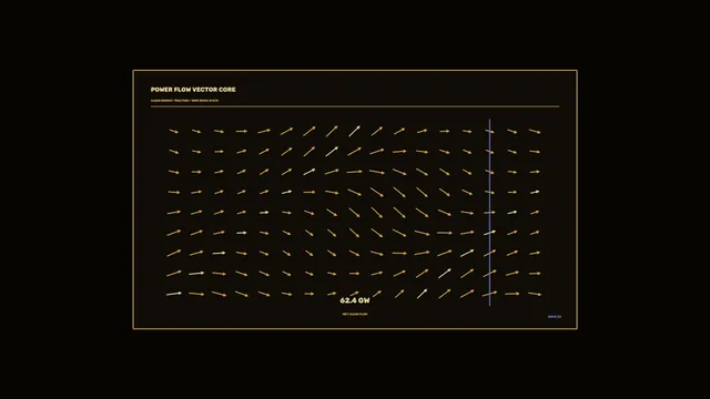 Amber power-flow vector field on black — free 3840x2160 4K wallpaper image