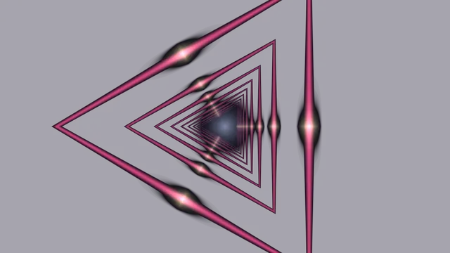 Pink nested triangles in a dark geometric tunnel — free 3840x2160 4K wallpaper image