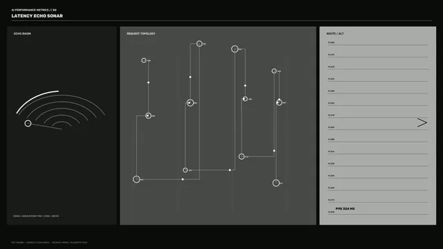 Latency Echo Sonar Technical Interface — free 3840x2160 4K wallpaper image