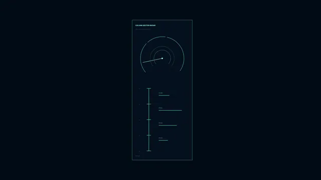 Green radar diagram on a dark navy field — free 3840x2160 4K wallpaper image