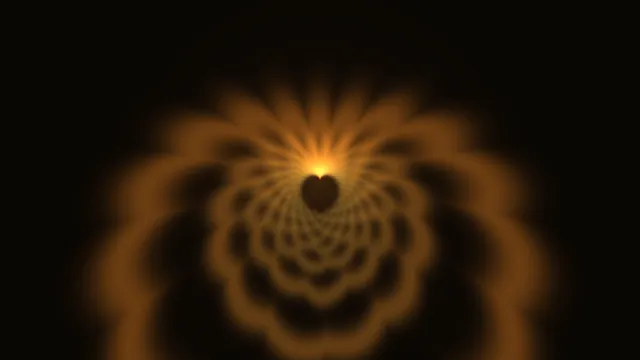 Amber radial bloom with layered petal geometry — free 3840x2160 4K wallpaper image