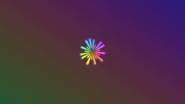 Multicolour radial wedges on a dark gradient — free 3840x2160 4K wallpaper image