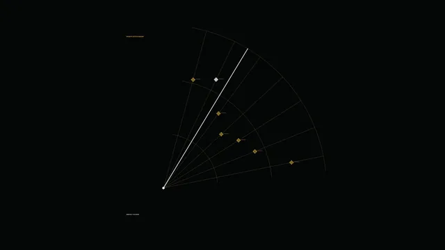 Dark radar sector with orbital target markers — free 3840x2160 4K wallpaper image