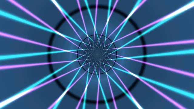 Radial cyan and violet light geometry — free 3840x2160 4K wallpaper image