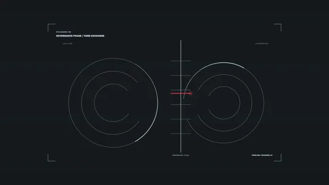 Dual concentric core exchange diagram — free 3840x2160 4K wallpaper image