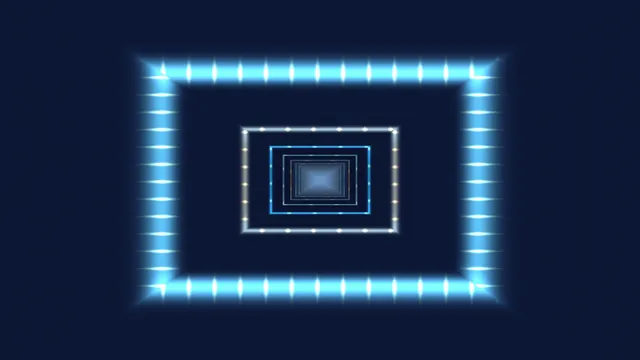 Nested luminous rectangles in blue darkness — free 3840x2160 4K wallpaper image