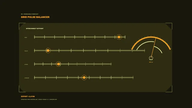 Renewable energy grid balancing interface — free 3840x2160 4K wallpaper image