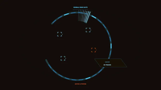 Gimbal Ring Gate with Sector Markers — free 3840x2160 4K wallpaper image