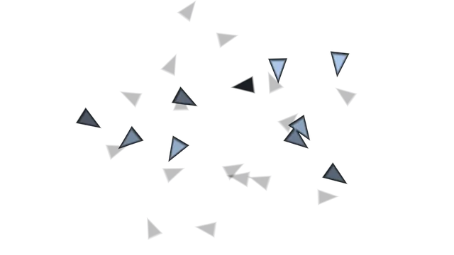 Floating translucent triangles on black — free 3840x2160 4K wallpaper image