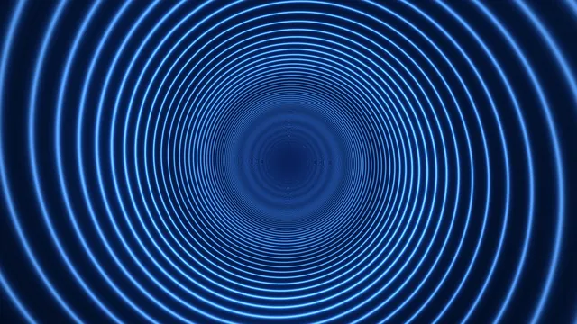 Electric Blue Concentric Rings on Deep Navy — free 3840x2160 4K wallpaper image