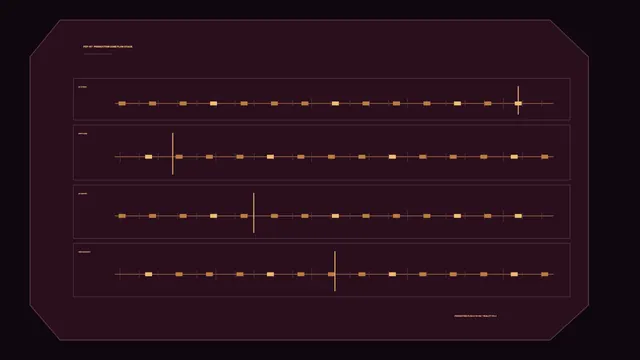 Amber timeline grid on a dark burgundy field — free 3840x2160 4K wallpaper image