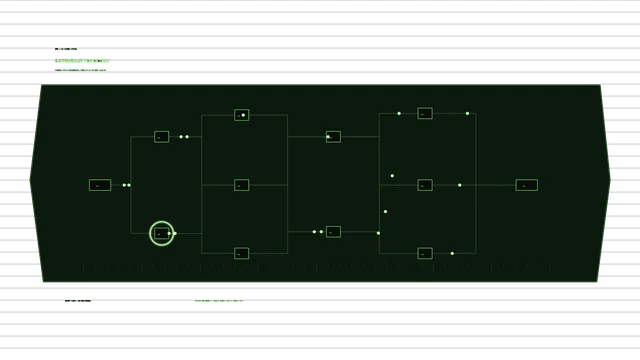 Neon green inference topology diagram — free 3840x2160 4K wallpaper image