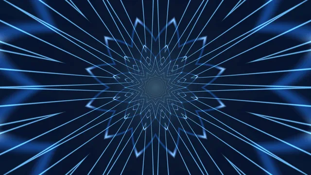 Blue radial geometric light burst — free 3840x2160 4K wallpaper image