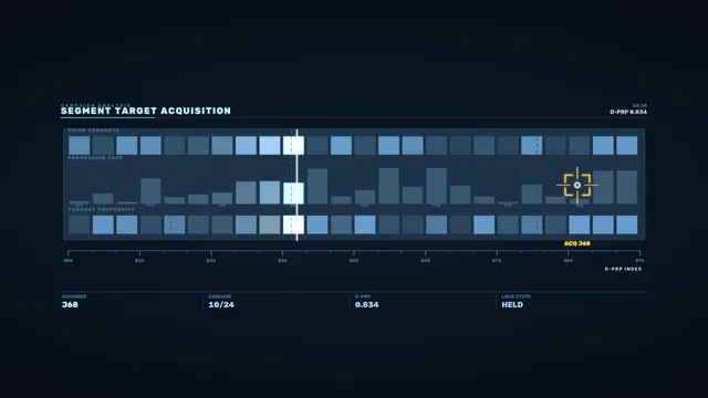 Segment target acquisition interface in blue — free 3840x2160 4K wallpaper image