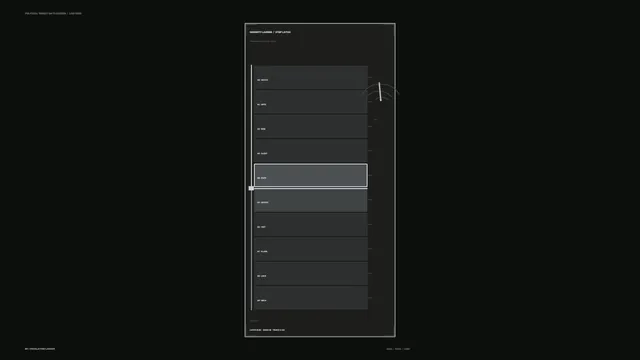 Monochrome severity ladder interface diagram — free 3840x2160 4K wallpaper image