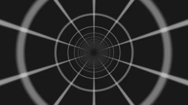 Monochrome radial grid with concentric rings — free 3840x2160 4K wallpaper image