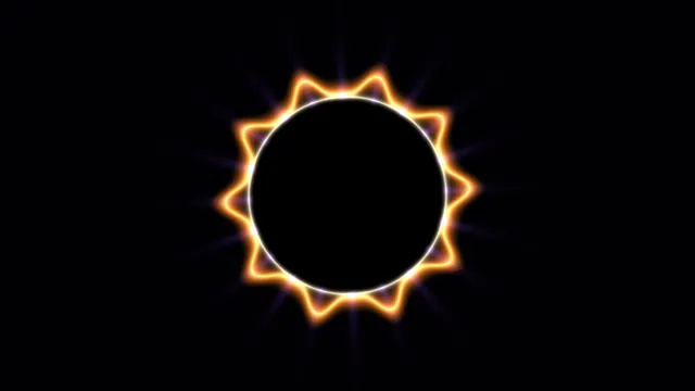 Orange luminous ring on a black field — free 3840x2160 4K wallpaper image
