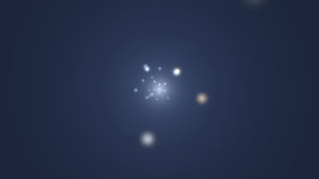 Soft blue star cluster with scattered light points — free 3840x2160 4K wallpaper image