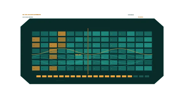 Cell balance grid with flowing data lines — free 3840x2160 4K wallpaper image