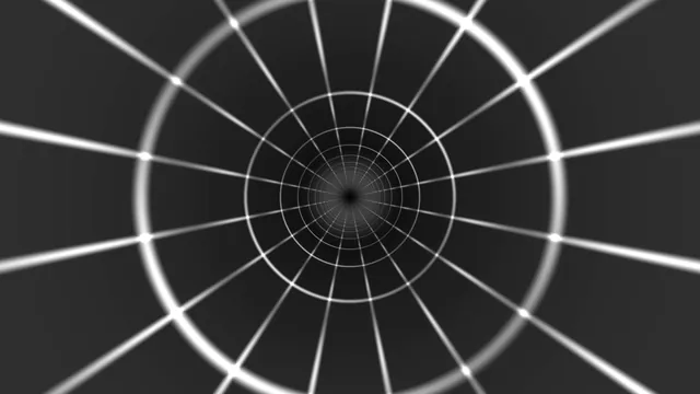 Concentric radial grid in monochrome perspective — free 3840x2160 4K wallpaper image