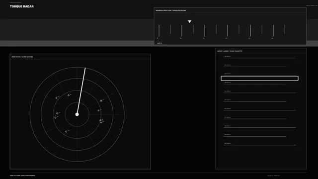 Dark technical radar dashboard with circular telemetry — free 3840x2160 4K wallpaper image