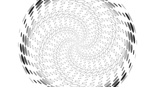 Monochrome radial lattice of elliptical forms — free 3840x2160 4K wallpaper image