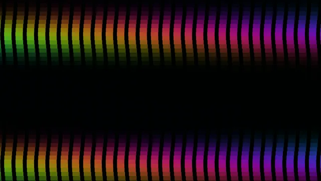 Pixelated rainbow bars on a black field — free 3840x2160 4K wallpaper image